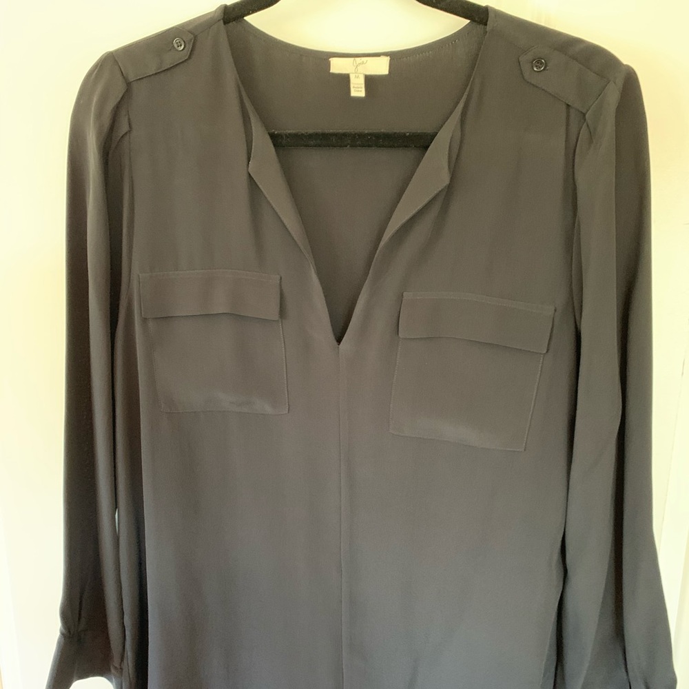 Joie long sleeve v neck blouse - used medium